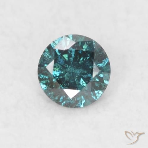 0.03ct Natürlicher Blau Diamant, Runden, SI