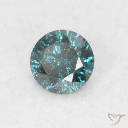 9,17 ctw natürlicher Blau Diamant, Runden, SI