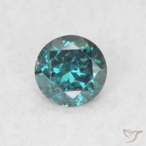 0.02ct Natürlicher Blau Diamant, Runden, SI