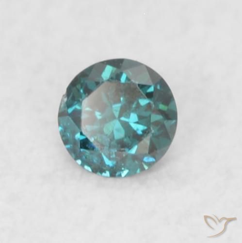 9,17 ctw natürlicher Blau Diamant, Runden, SI