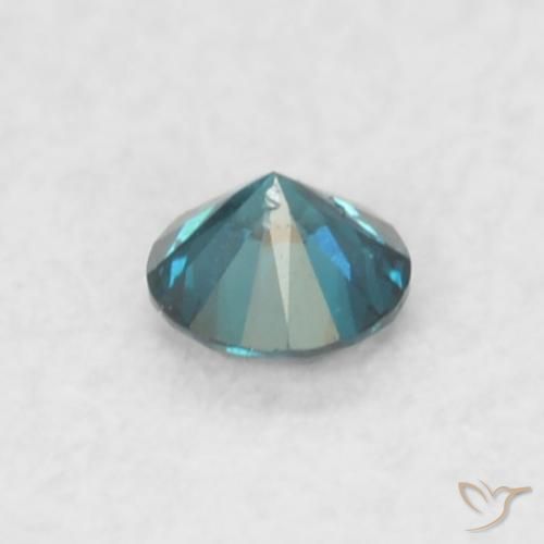 9,17 ctw natürlicher Blau Diamant, Runden, SI