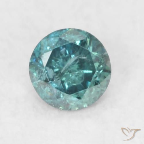 0.06ct Natürlicher Blau Diamant, Runden, SI