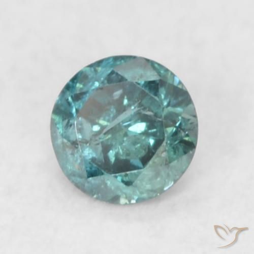 9,17 ctw natürlicher Blau Diamant, Runden, SI