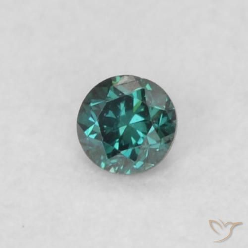 9,17 ctw natürlicher Grün Diamant, Runden, VS