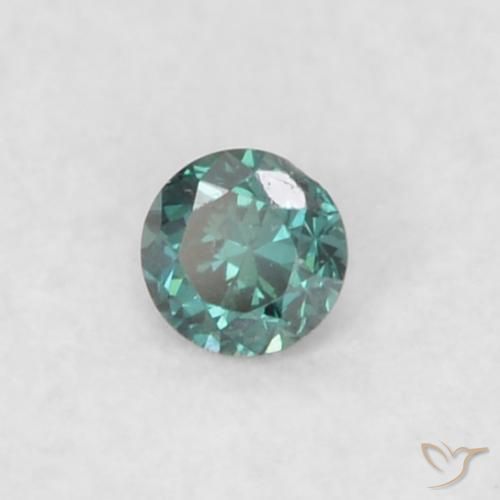 9,17 ctw natürlicher Grün Diamant, Runden, VS