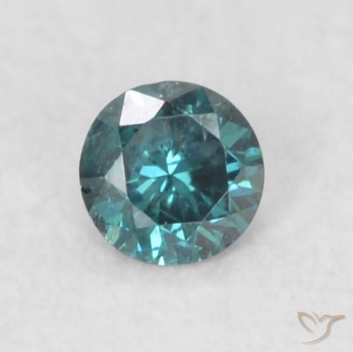 9,17 ctw natürlicher Blau Diamant, Runden, VS