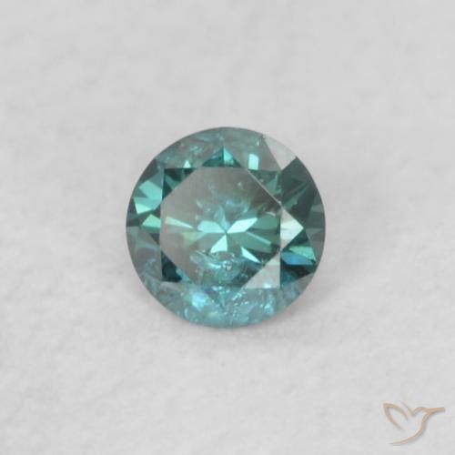 9,17 ctw natürlicher Blau Diamant, Runden, SI