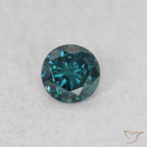 0.02ct Natürlicher Blau Diamant, Runden, SI