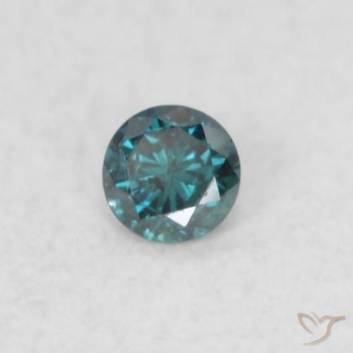 9,17 ctw natürlicher Blau Diamant, Runden, SI