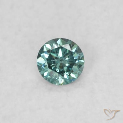 9,17 ctw natürlicher Blau Diamant, Rund Schliff, VS