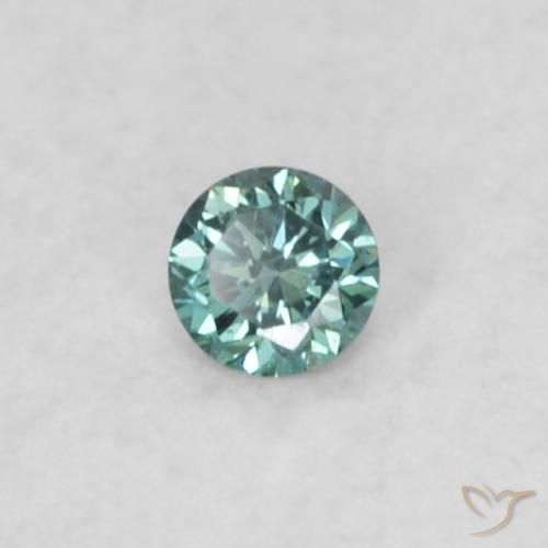 9,17 ctw natürlicher Blau Diamant, Rund Schliff, VS