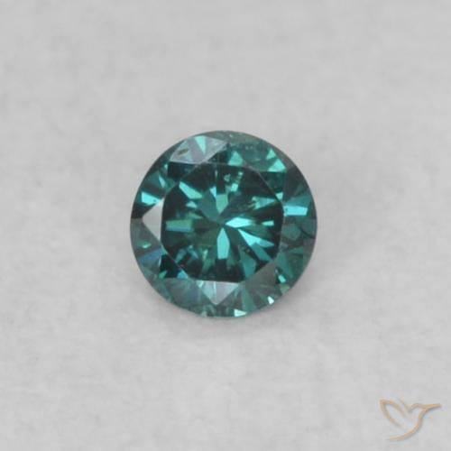 0.03ct Natürlicher Blau Diamant, Runden, VS