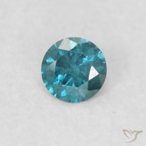 0.03ct Natürlicher Blau Diamant, Runden, VS