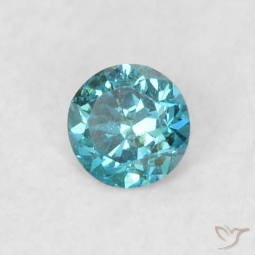 9,17 ctw natürlicher Blau Diamant, Runden, VS