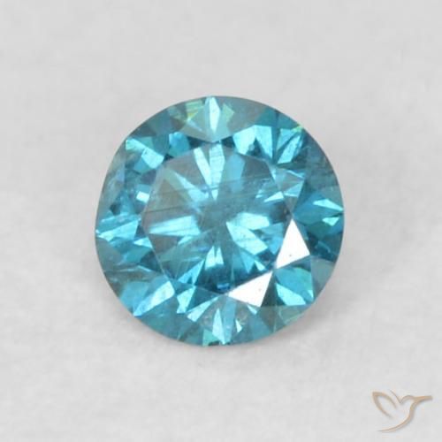 9,17 ctw natürlicher Blau Diamant, Runden, VS