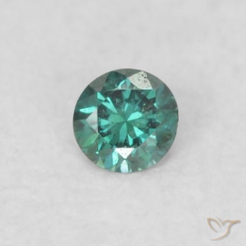 0.03ct Natürlicher Grün Diamant, Runden, VVS-VS