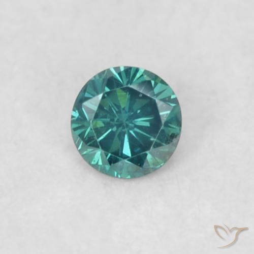 0.05ct Natürlicher Blau Diamant, Runden, VVS-VS