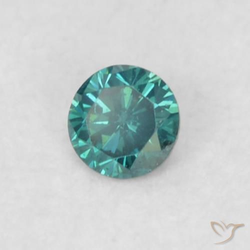 9,17 ctw natürlicher Blau Diamant, Runden, VVS-VS