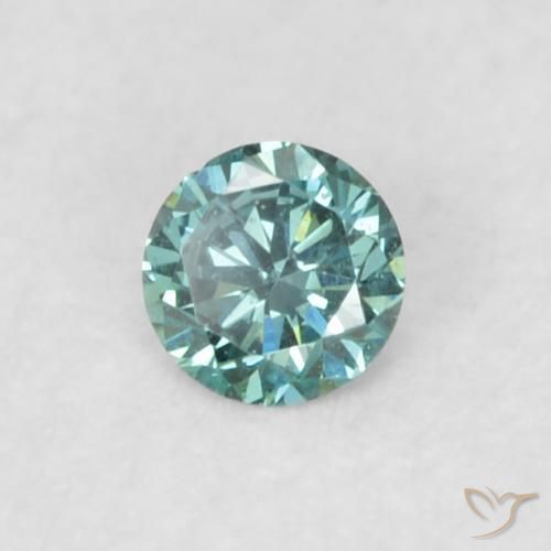 9,17 ctw natürlicher Blau Diamant, Runden, VVS-VS