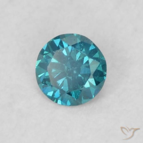 9,17 ctw natürlicher Blau Diamant, Runden, VVS-VS