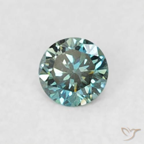 9,17 ctw natürlicher Grün Diamant, Runden, VVS-VS
