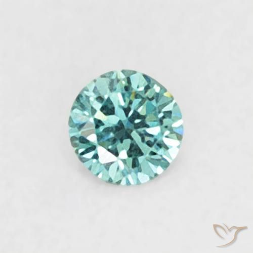 0.04ct Natürlicher Blau Diamant, Runden, VVS-VS