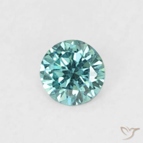 9,17 ctw natürlicher Blau Diamant, Runden, VVS-VS
