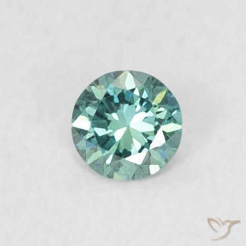 9,17 ctw natürlicher Grün Diamant, Runden, VVS-VS