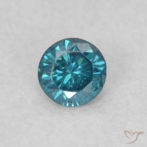 0.05ct Natürlicher Blau Diamant, Runden, VS-SI