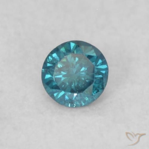9,17 ctw natürlicher Blau Diamant, Runden, VS-SI