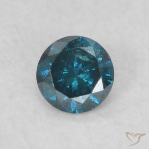 0.06ct Natürlicher Blau Diamant, Runden, VS-SI