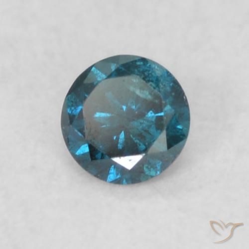 9,17 ctw natürlicher Blau Diamant, Runden, VS-SI