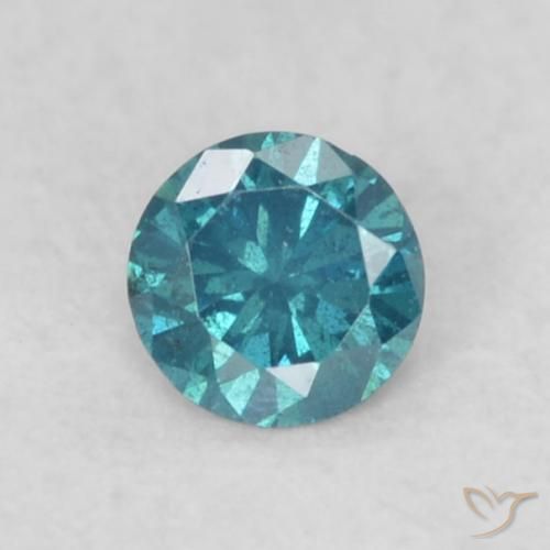 0.06ct Natürlicher Blau Diamant, Runden, VS-SI