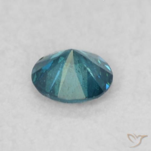 9,17 ctw natürlicher Blau Diamant, Runden, VS-SI