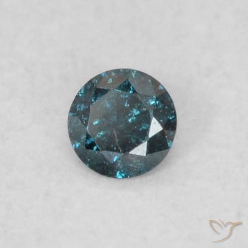 9,17 ctw natürlicher Blau Diamant, Runden, VS-SI