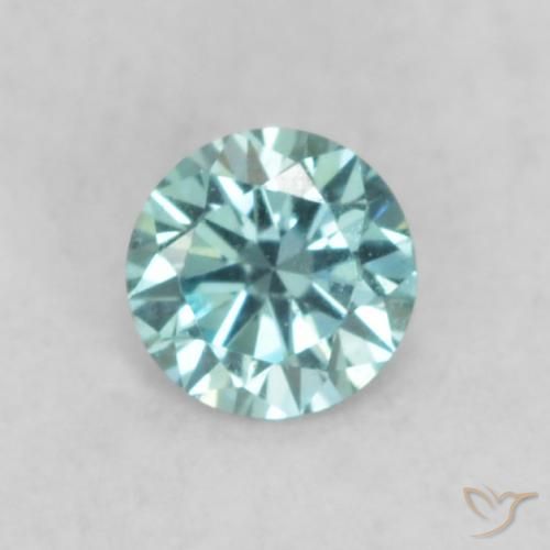 9,17 ctw natürlicher Blau Diamant, Rund Schliff, VVS-VS