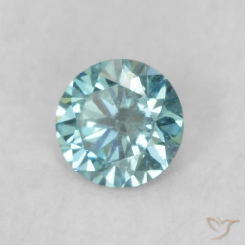 9,17 ctw natürlicher Blau Diamant, Rund Schliff, VVS-VS