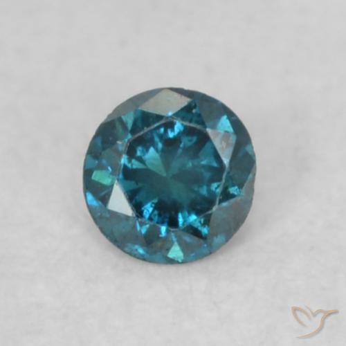0.06ct Natürlicher Blau Diamant, Runden, VS-SI