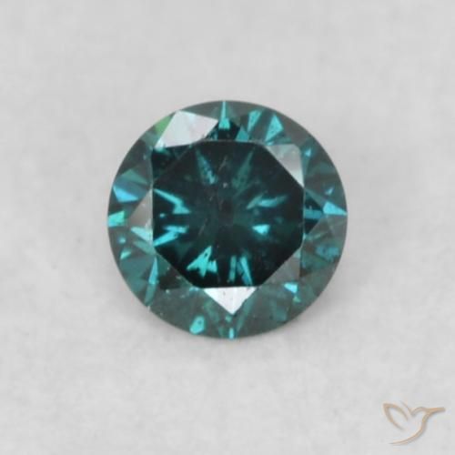 0.06ct Natürlicher Blau Diamant, Runden, VS-SI