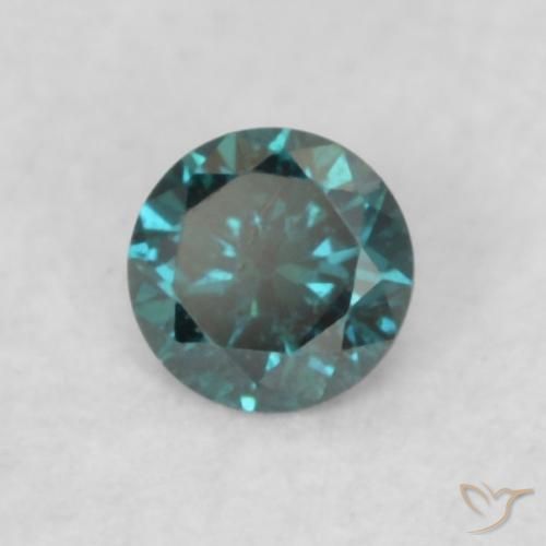 9,17 ctw natürlicher Blau Diamant, Runden, VS-SI