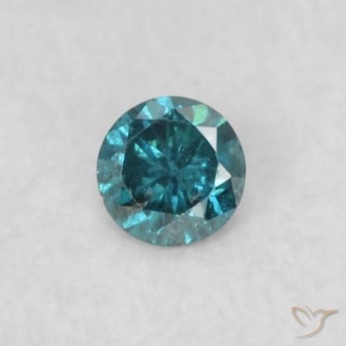 0.03ct Natürlicher Blau Diamant, Runden, SI