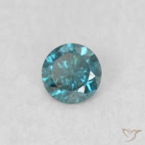 9,17 ctw natürlicher Blau Diamant, Runden, SI