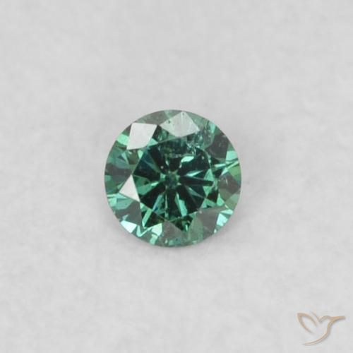 0.02ct Natürlicher Grün Diamant, Runden, VS