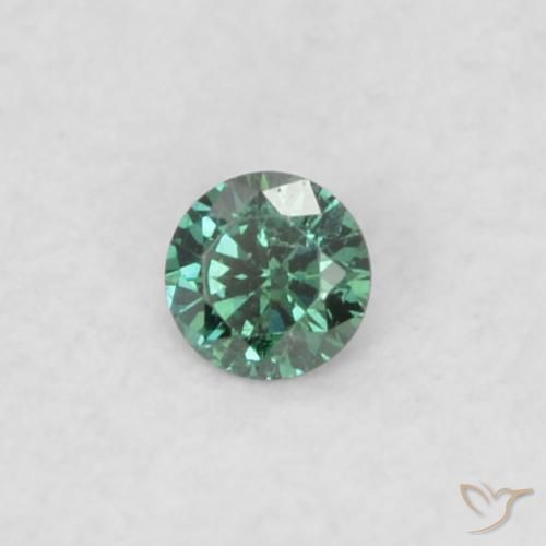 9,17 ctw natürlicher Grün Diamant, Runden, VS
