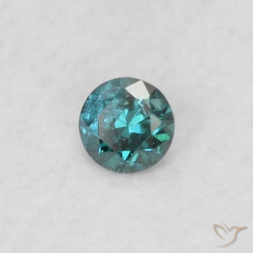 9,17 ctw natürlicher Blau Diamant, Runden, VS