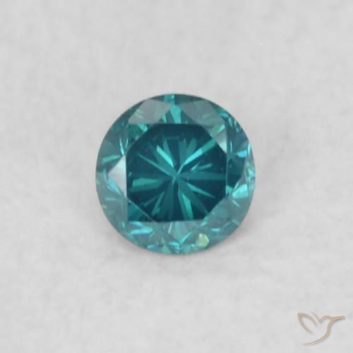 0.04ct Natürlicher Blau Diamant, Runden, VS