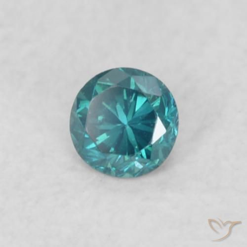 9,17 ctw natürlicher Blau Diamant, Runden, VS