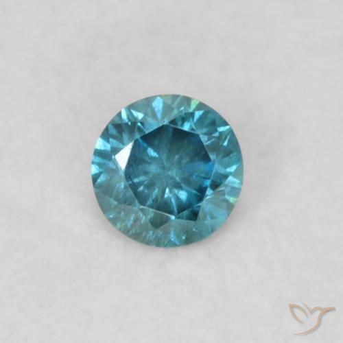 0.04ct Natürlicher Blau Diamant, Runden, VS