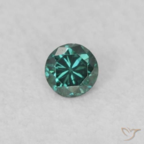 0.02ct Natürlicher Grün Diamant, Runden, VS