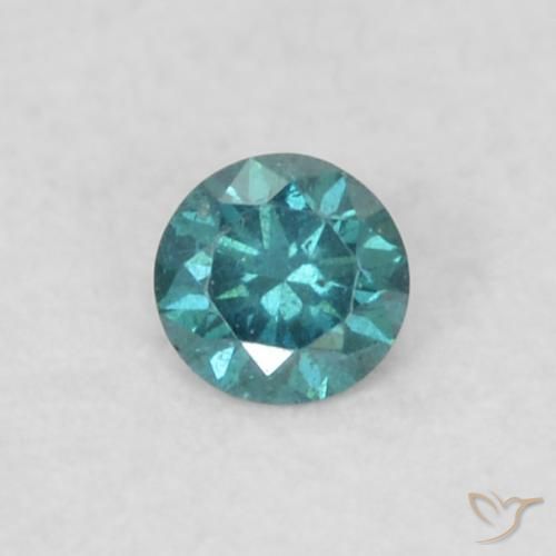 0.03ct Natürlicher Blau Diamant, Runden, VS